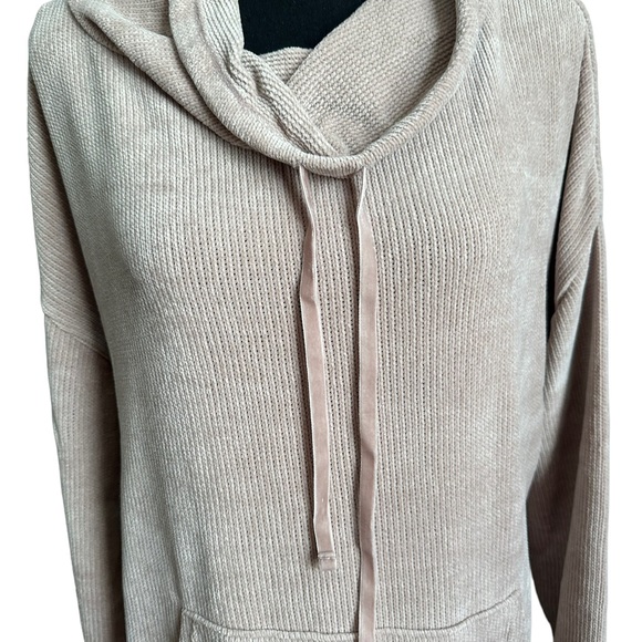 Spring + Mercer Chenille Collared Drawstring Sweater Size Small - Picture 3 of 15